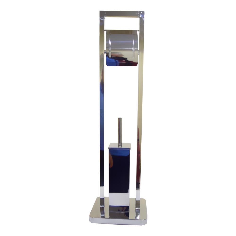 Toilet Brush and Tissue Paper Stand | STAINLESS STEEL