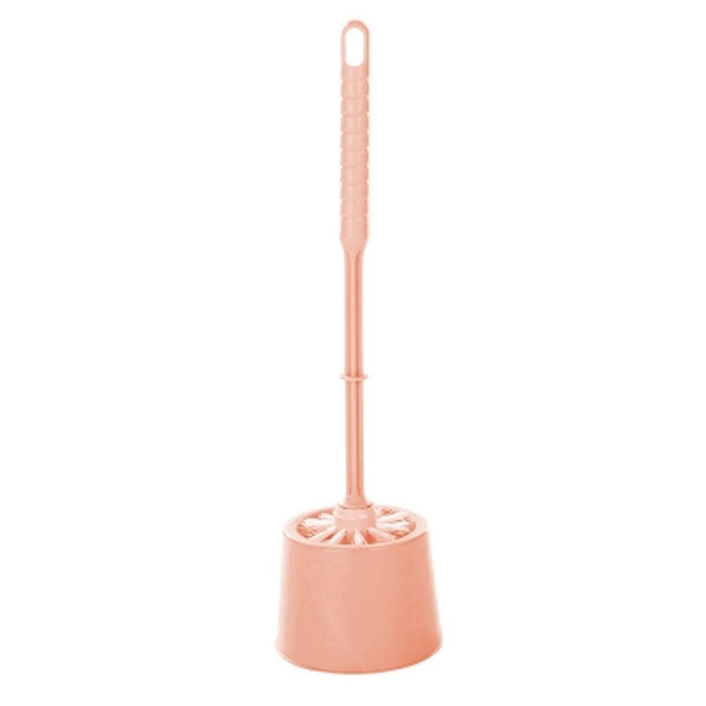 Toilet Brush with Stand Green, Pink & Blue