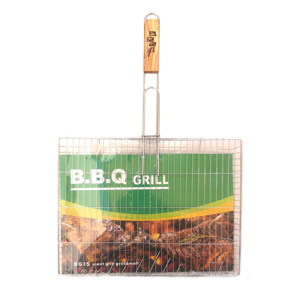 AKC | Meat Grill Big Square Handle | SILVER