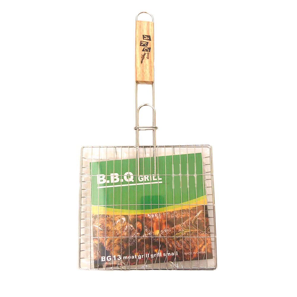 AKC | Meat Grill Small Square Handle| SILVER