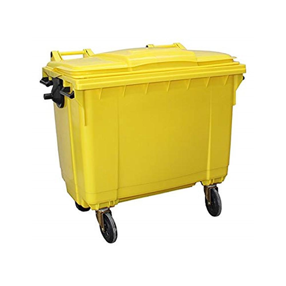 AKC Heavy Duty Outdoor Garbage Bin | 1100LTR | Yellow