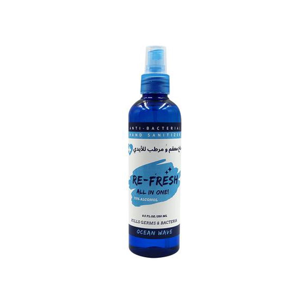 Hand Sanitizer Re-Fresh All in one Spray | BLUE | 250 ml