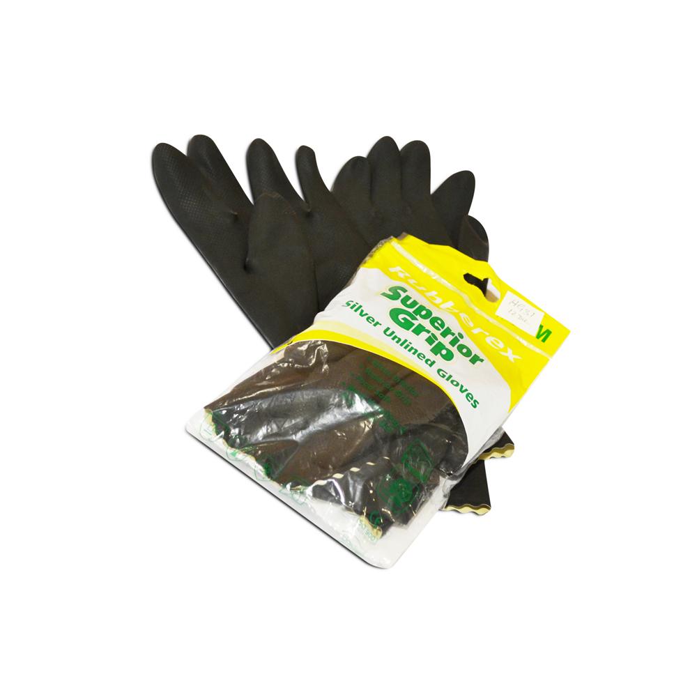 Hand Gloves Superior Grip Black Medium
