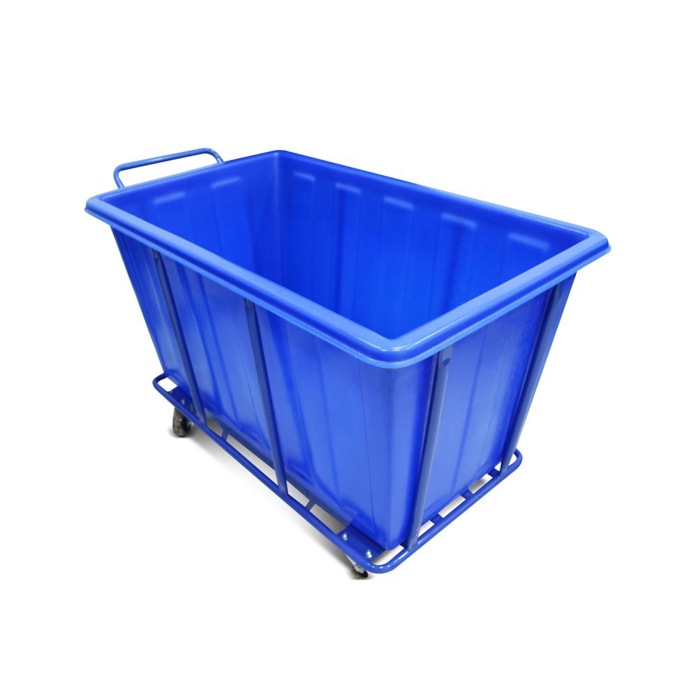 Large Plastic Laundry Cart | BLUE