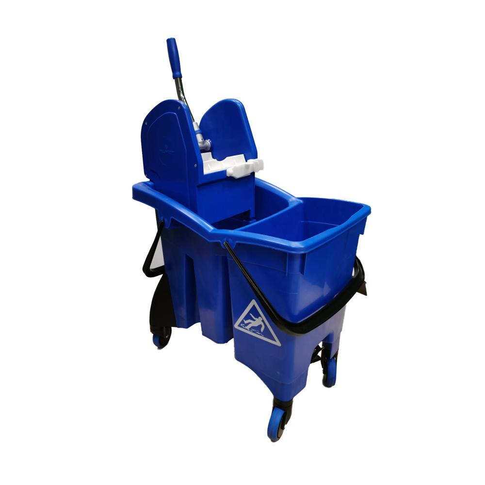 Filmop | Double Split Bucket Mop Trolley | 30LTR | BLUE