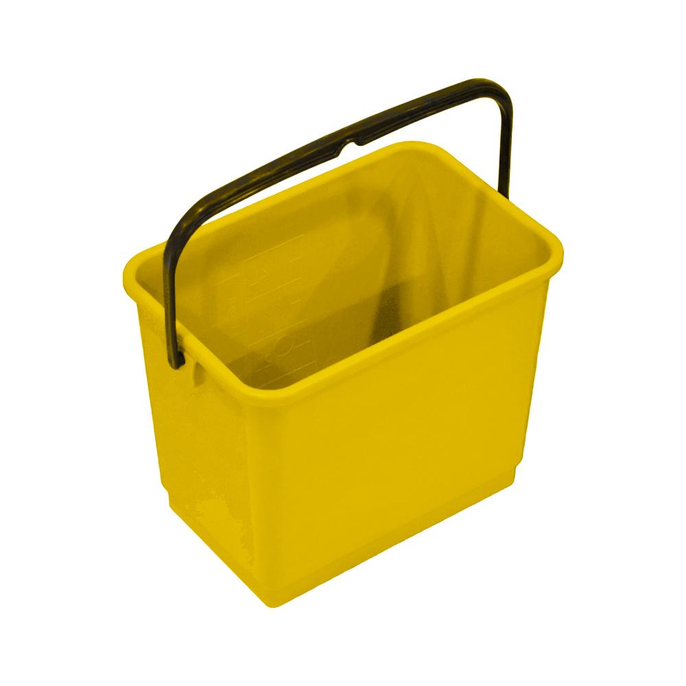 AKC | Plastic Bucket 8 Ltr With Handle | Yellow